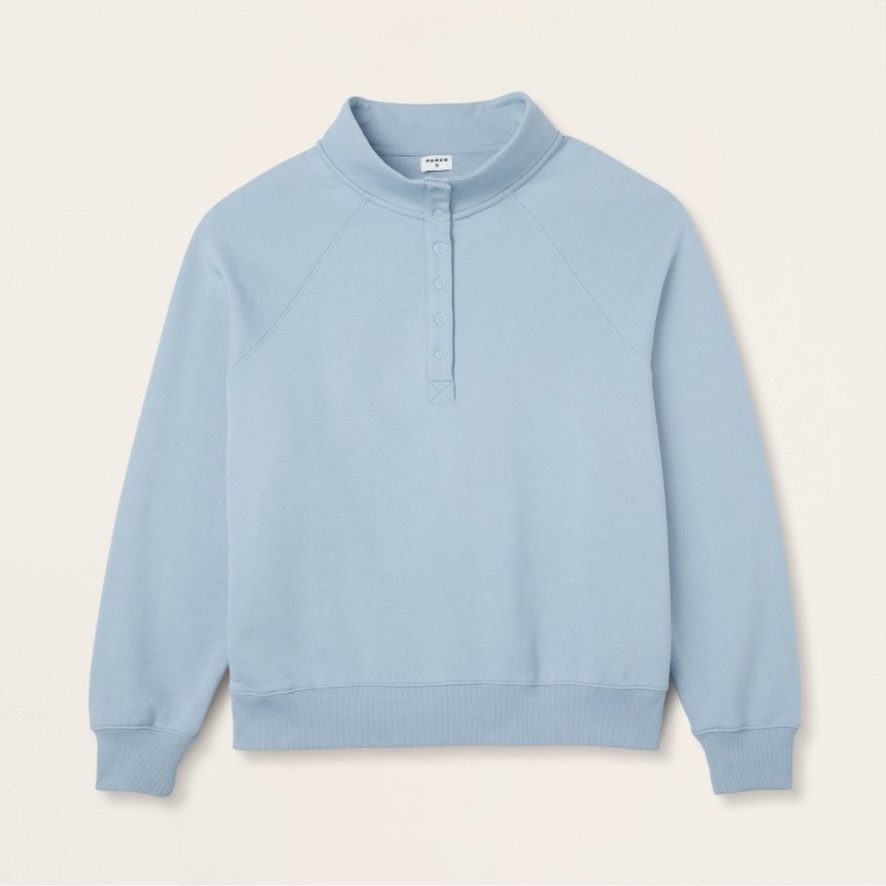 Women’s Snap Mockneck Popover Sweatshirt - Parke x Target L/XL